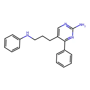 5-(3-Anilinopropyl)-4-phenylpyrimidin-2-amine structure