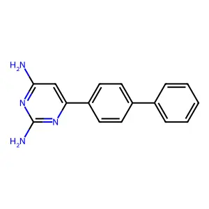 6-(4-Phenylphenyl)pyrimidine-2,4-diamine structure