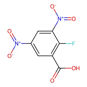 2-Fluoro-3,5-dinitrobenzoic acid structure