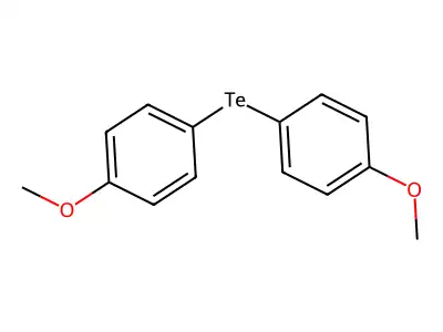 Benzene, 1,1'-tellurobis[4-methoxy- structure
