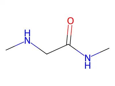 2-Hydroxy-N-methyl-2-(methylimino)ethan-1-aminium structure