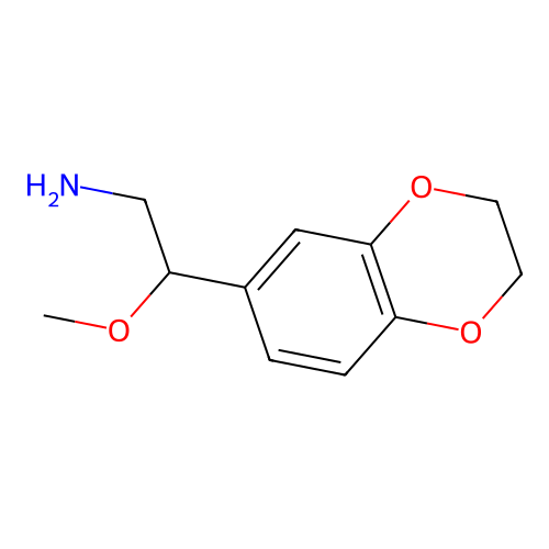 2-(2,3-Dihydro-1,4-benzodioxin-6-yl)-2-methoxyethanamine structure