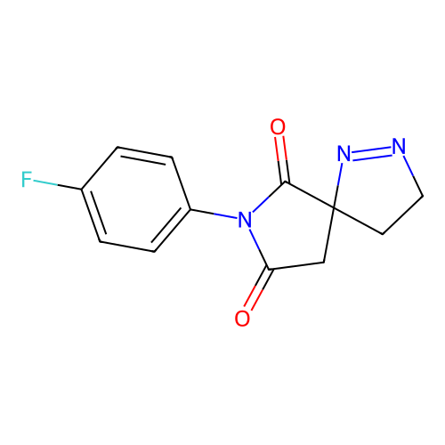 7-(4-Fluorophenyl)-1,2,7-triazaspiro[4.4]non-1-ene-6,8-dione structure