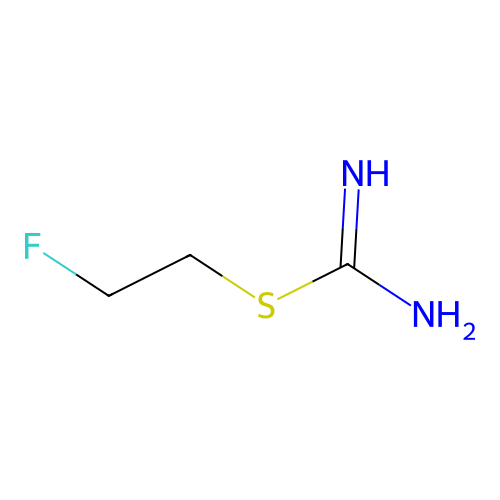 S-(2-Fluoroethyl)isothiourea structure