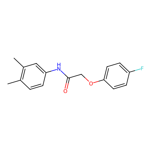 N-(3,4-dimethylphenyl)-2-(4-fluorophenoxy)acetamide structure