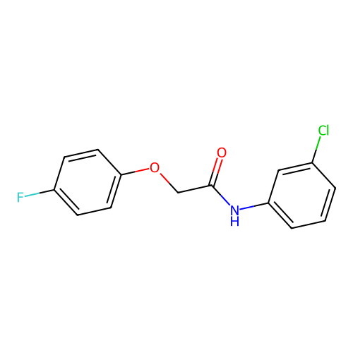 N-(3-chlorophenyl)-2-(4-fluorophenoxy)acetamide structure
