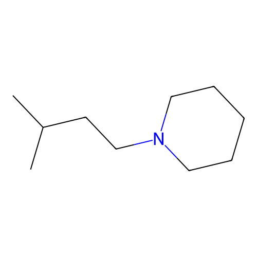 N-Isopentylpiperidine structure