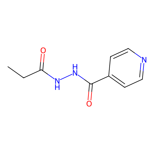 N'-propanoylpyridine-4-carbohydrazide structure