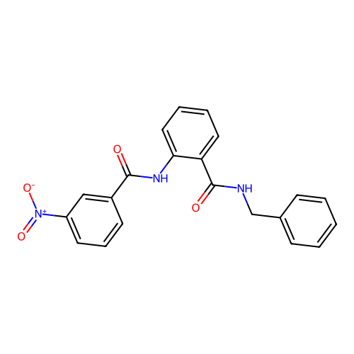 N-benzyl-2-[(3-nitrobenzoyl)amino]benzamide structure