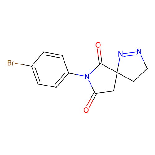 7-(4-Bromophenyl)-1,2,7-triazaspiro[4.4]non-1-ene-6,8-dione structure