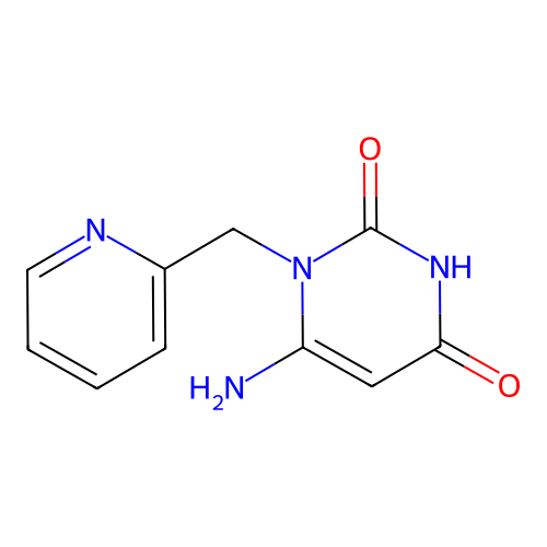 6-amino-1-(pyridin-2-ylmethyl)pyrimidine-2,4(1H,3H)-dione structure