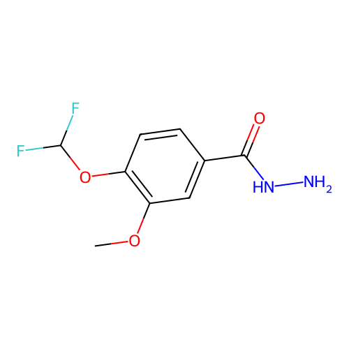 4-(Difluoromethoxy)-3-methoxybenzohydrazide structure