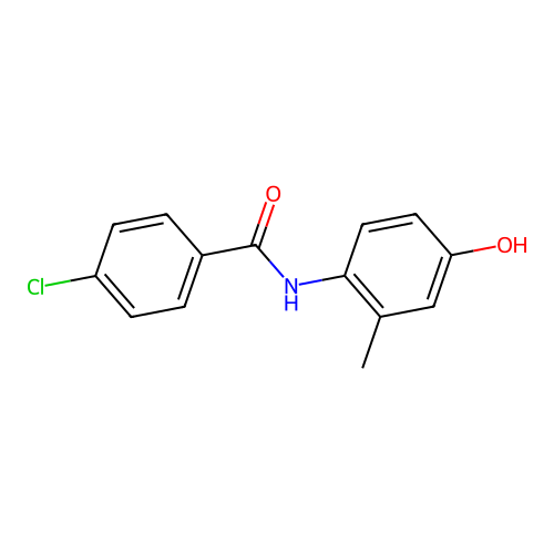 4-氯-N-(4-羟基-2-甲基苯基)苯甲酰胺 structure