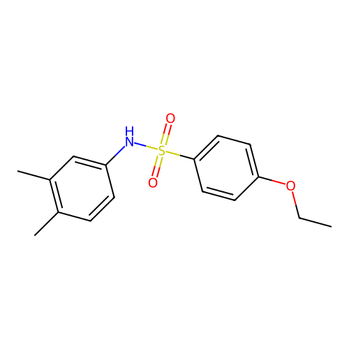 N-(3,4-dimethylphenyl)-4-ethoxybenzenesulfonamide structure