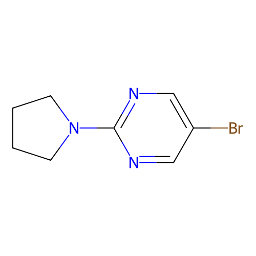 5-Bromo-2-(pyrrolidin-1-yl)pyrimidine structure