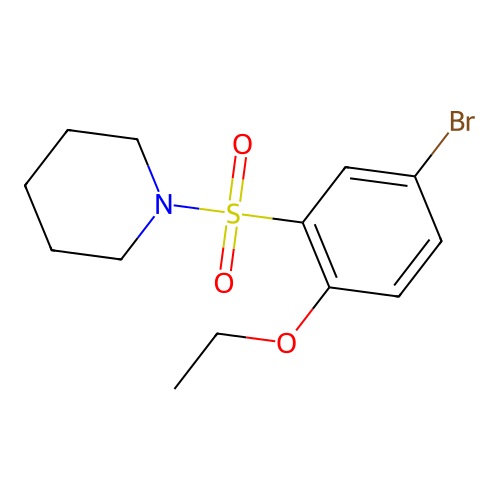 1-(5-Bromo-2-ethoxyphenyl)sulfonylpiperidine structure