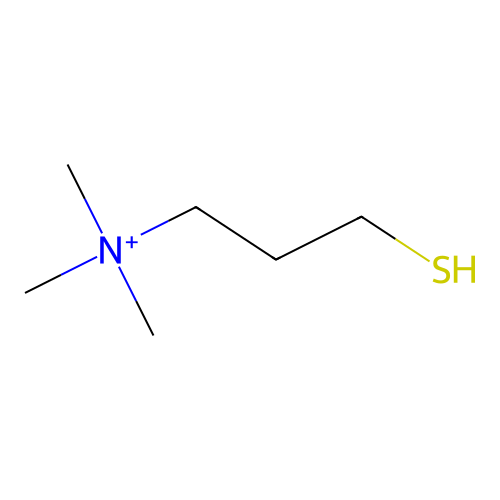 Trimethyl(3-sulfanylpropyl)azanium structure