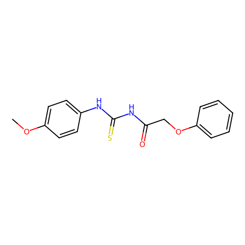 N-[(4-methoxyphenyl)carbamothioyl]-2-phenoxyacetamide structure