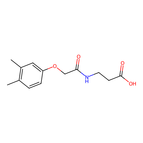beta-Alanine, N-[(3,4-dimethylphenoxy)acetyl]- structure