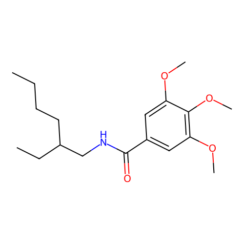 N-(2-ethylhexyl)-3,4,5-trimethoxybenzamide structure