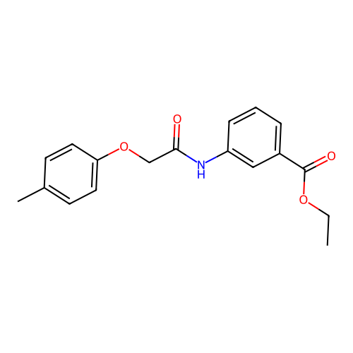 Ethyl 3-{[(4-methylphenoxy)acetyl]amino}benzoate structure