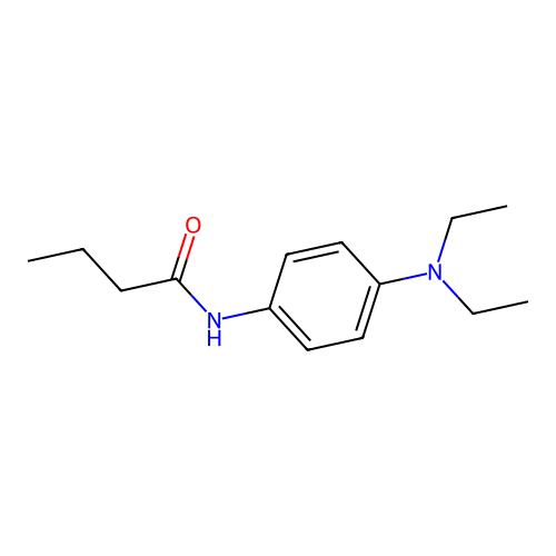 N-[4-(diethylamino)phenyl]butanamide structure