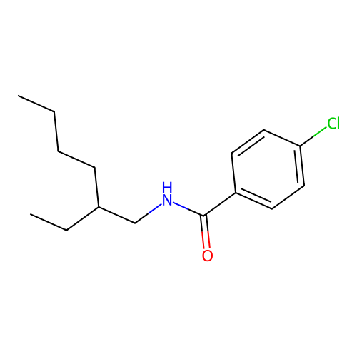 4-chloro-N-(2-ethylhexyl)benzamide structure