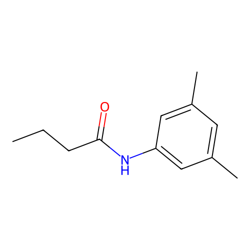 N-(3,5-dimethylphenyl)butanamide structure