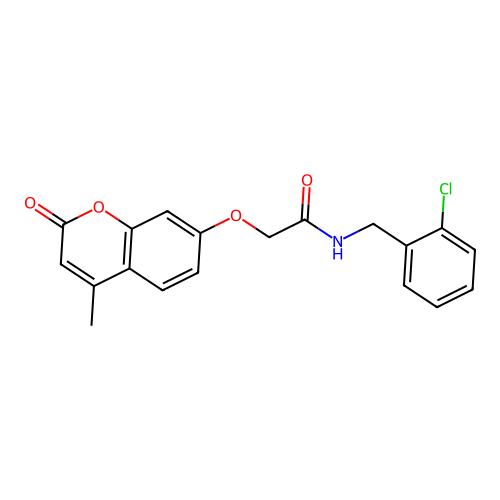 N-(2-chlorobenzyl)-2-((4-methyl-2-oxo-2H-chromen-7-yl)oxy)acetamide structure