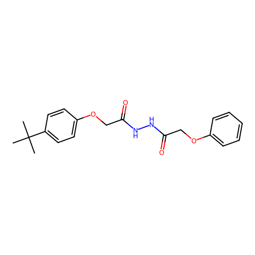 2-(4-tert-butylphenoxy)-N'-(phenoxyacetyl)acetohydrazide structure
