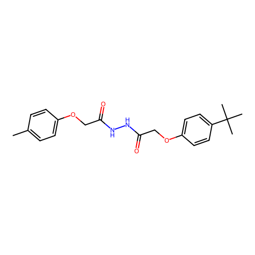 2-(4-tert-butylphenoxy)-N'-[(4-methylphenoxy)acetyl]acetohydrazide structure