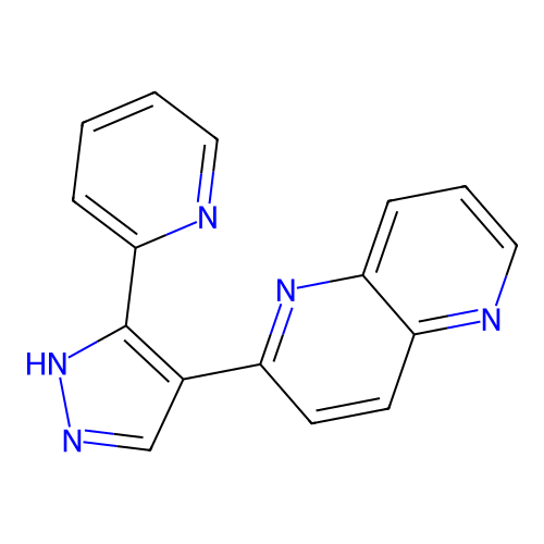 2-(3-Pyridin-2-yl-1H-pyrazol-4-yl)-1,5-naphthyridine structure