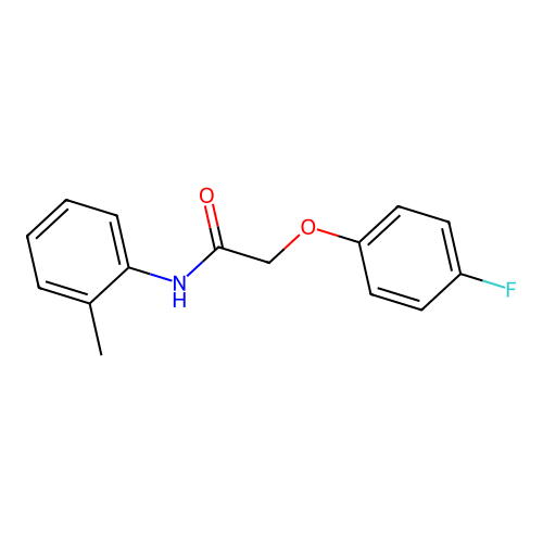 2-(4-fluorophenoxy)-N-(2-methylphenyl)acetamide structure