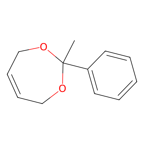 2-Methyl-2-phenyl-4,7-dihydro-1,3-dioxepine structure