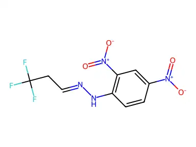 2,4-dinitro-N-(3,3,3-trifluoropropylideneamino)aniline structure