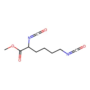 Methyl 2,6-diisocyanatohexanoate structure