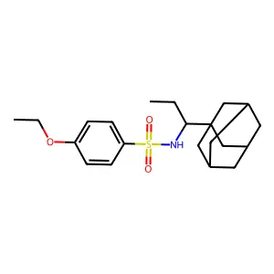 N-[1-(1-Adamantyl)propyl]-4-ethoxybenzenesulfonamide structure