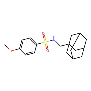 N-(1-Adamantylmethyl)-4-methoxybenzenesulfonamide structure