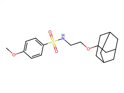 (2-Adamantanyloxyethyl)[(4-methoxyphenyl)sulfonyl]amine structure