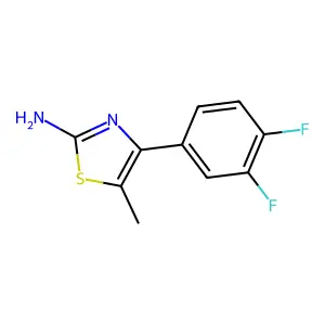 4-(3,4-Difluorophenyl)-5-methyl-1,3-thiazol-2-amine structure