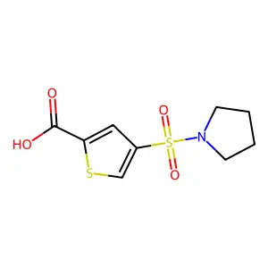 4-(Pyrrolidin-1-ylsulfonyl)thiophene-2-carboxylic acid structure