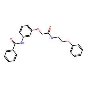 N-[3-[2-oxo-2-(2-phenoxyethylamino)ethoxy]phenyl]benzamide structure
