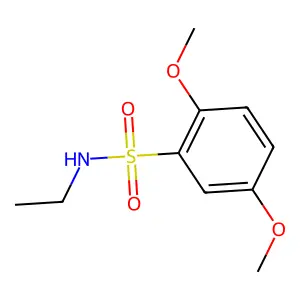 N-ethyl-2,5-dimethoxybenzenesulfonamide structure