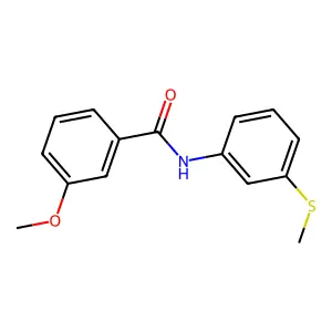 3-methoxy-N-(3-methylsulfanylphenyl)benzamide structure