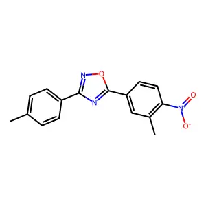5-(3-Methyl-4-nitrophenyl)-3-(4-methylphenyl)-1,2,4-oxadiazole structure