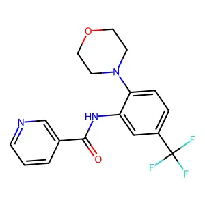 N-(2-Morpholin-4-yl-5-trifluoromethyl-phenyl)-nicotinamide structure