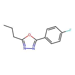2-(4-Fluorophenyl)-5-propyl-1,3,4-oxadiazole structure