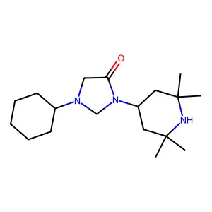 4-Imidazolidinone, 1-cyclohexyl-3-(2,2,6,6-tetramethyl-4-piperidinyl)- structure