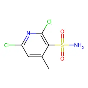 2,6-Dichloro-4-methylpyridine-3-sulfonamide structure