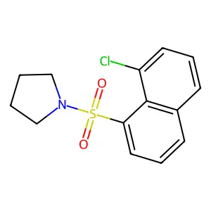 1-[(8-Chloro-1-naphthyl)sulfonyl]pyrrolidine structure